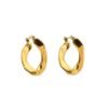 18k Gold Stainless Steel Flat U-ring Earrings Earrings 12