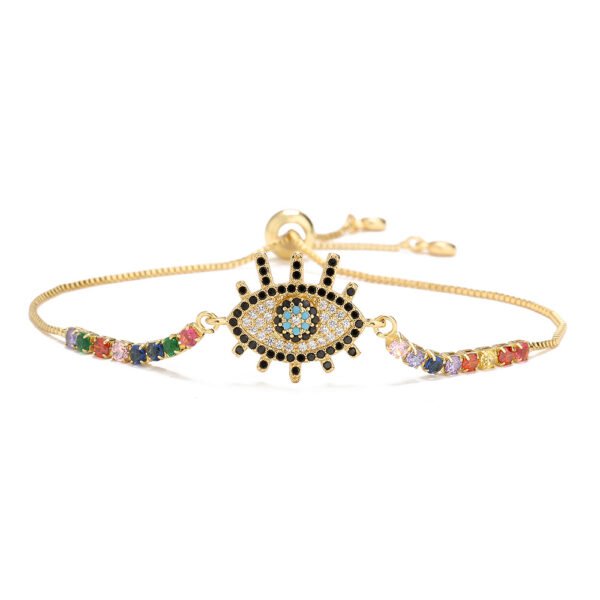 Devil’s Eye Bracelet Female Niche Copper Plated 18K Gold Bracelet Bracelets 4