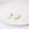 Pleated Metal Texture Shiny Geometric Earrings Earrings 9