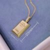 Au750 Gold Gold Bar Natural Diamond Pendant Necklace Necklaces 17