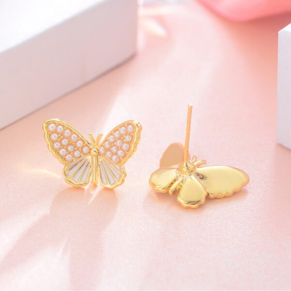 European And American Fashion Earrings Popular Butterfly Pearl Earrings Women Earrings 5