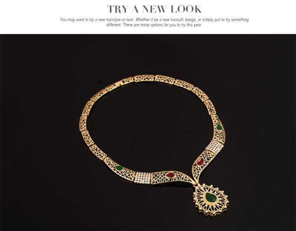 Fashion Gold-plated Four-piece Set With Diamonds Earrings 5