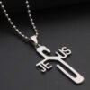 Stainless Steel Necklace Pendant Personality Cross Necklaces 11