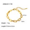 18K Gold-plated Square Chain Bracelet Bracelets 10