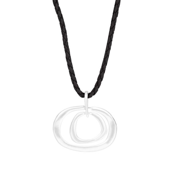 Retro Simple Metal Circle Pendant Necklace Creative Necklaces 5