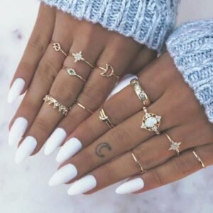 Popular Fashion Geometric Joint Ring Set Rings Popular Fashion Geometric Joint Ring Set Rings