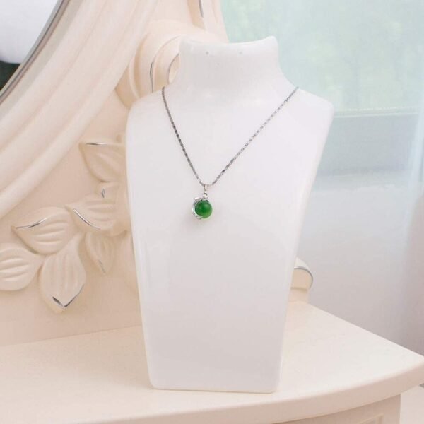Acrylic Display Stand Necklace Pendant Bust Mannequin Earring Jewelry Chain Show Necklaces 6