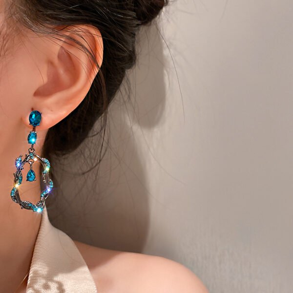 Long Exaggerated Earrings Hong Kong Style Retro Earrings Earrings 7