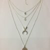 Fashionable Personality New Multi-layer Moon Disc Pendant Necklaces 7