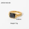 Zircon 18K Gold-plated Stainless Steel INS Net Red Ring Rings 20 Zircon 18K Gold-plated Stainless Steel INS Net Red Ring Rings 20
