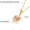Micro-inlaid Zircon Bee Necklace, Twist-shaped Special-shaped Pearl Love Pendant Necklace Necklaces 11