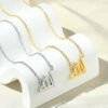 Stainless Steel Gold Plated Personality Retro Men’s And Women’s Necklaces Necklaces 9