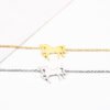 Fashion Gold Stainless Steel Unicorn Horse Charm Bracelet Dainty Silver Chain Bracelets For Women Girls Jewelry Gift Necklaces 10