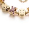 New Large-hole Bead Bracelet Gold Diamond Color-retaining Gold-plated Women’s Bracelet Bracelets 17