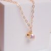 Gold Natural Freshwater Pearl Necklace For Women Necklaces 13