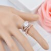 New Two-piece Ring Female Fashion Micro-inlaid Zircon Rings 10 New Two-piece Ring Female Fashion Micro-inlaid Zircon Rings 10