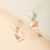 Personalized Solid Color Dual-use Short Earrings Earrings 9