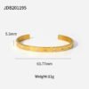 Fashionable And Versatile Gold-plated Stainless Steel Bracelets With Zirconia Bracelets 20