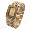 Women’s Quartz Watch With Diamonds Three Links Gold And Rhinestones watches 10