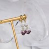 Women’s Purple Diamond Ball Earrings Earrings 9