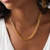 Stainless Steel Gold Plated Collarbone Necklace Necklaces 9