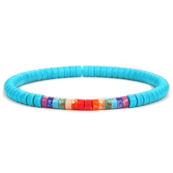 New Natural Wheel Blue Song Emperor Stone Bracelet Men Bracelets 9