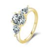Fashion S925 Sterling Silver Simulation Diamond Bright Ring Rings 17