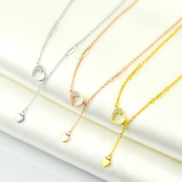 S925 Sterling Silver Rose Gold Plated Anklet Female Temperament Japanese And Korean Net Red Silver Jewelry Accessories 8