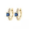 Square Color Zircon And Diamond Earrings Earrings 16