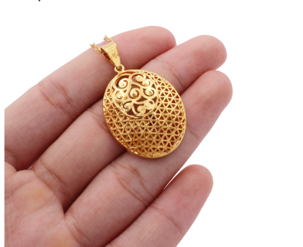 24k Gold Plated Jewelry Set African Jewelry Necklaces 7