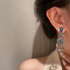 Long Exaggerated Earrings Hong Kong Style Retro Earrings Earrings 10