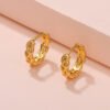 Gold-plated Simple Earrings Copper Ornaments Ear Clip Earrings 22