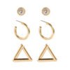 Mix And Match Simple Geometric C-shaped Half Hoop Earrings Set Earrings 12