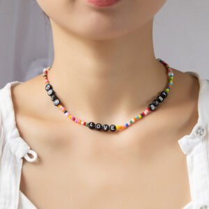 Net Red New Retro Personality Design Letter Necklace Women Necklaces