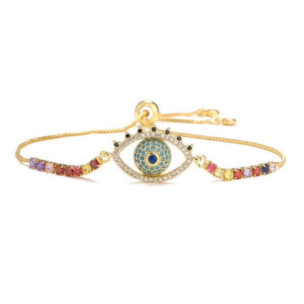 Devil’s Eye Bracelet Female Niche Copper Plated 18K Gold Bracelet Bracelets 5