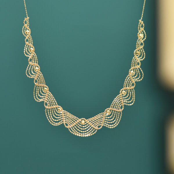 Women’s Fashion 18k Gold Lace Necklace Necklaces 6