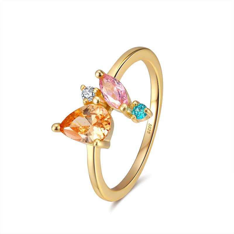 14K Gold Diamond Colored Zircon Ring OurSpecialSelection 2