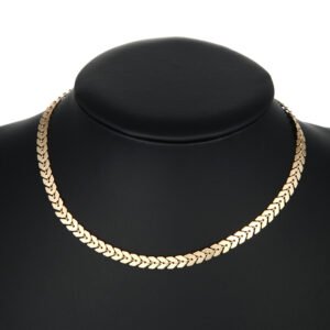 Fashion All-Match Popular Necklace Gold Leaf Short Neck Necklaces