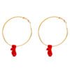 Simple Ethnic Style Kitten Circle Earrings Female Geometric Earrings 10