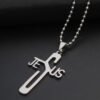 Stainless Steel Necklace Pendant Personality Cross Necklaces 9