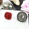 Red Rose Flower Exaggerated Flower Ring Rings 9 Red Rose Flower Exaggerated Flower Ring Rings 9