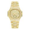 Hip Hop Full Diamond Dial High-end Gold Full Diamond Men’s Quartz Watch watches 11