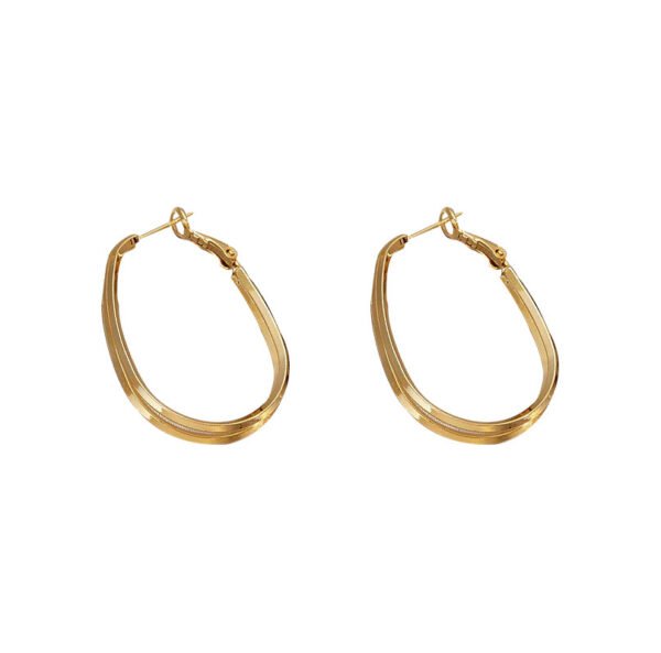 925 Silver Needle Geometric Circle Earrings Retro Temperament Earrings Earrings 7