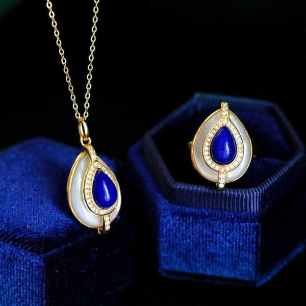 Natural White Fritillaria Water Drops Earstuds Female Sterling Silver Earrings 3