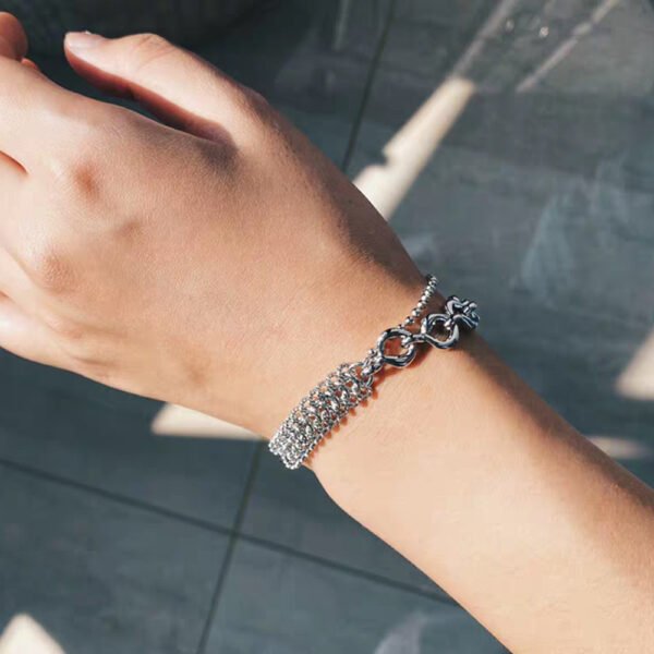 Metal Wind Venom Splicing Bracelet Simple Personality Design Men”s And Women”s Same Bracelet Bracelets 6