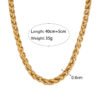 Stainless Steel Special Interest Light Luxury Gold-plated Necklace Necklaces 18