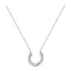 S925 Sterling Silver Twist U-shaped Semicircle Necklace Geometry Necklaces 12