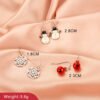 Women’s Fashion Christmas Earrings Set Of Three Christmas 22