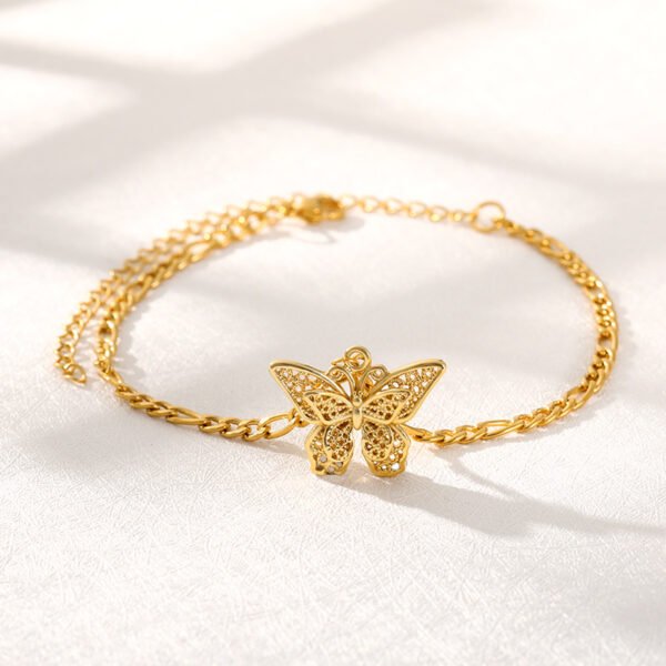Stainless Steel Butterfly Bracelet 18K Gold Bohemia Bracelets 5