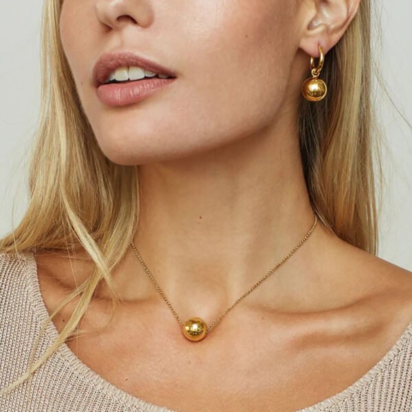 Pull-out 18K Gold Stainless Steel Necklace For Women Necklaces 3